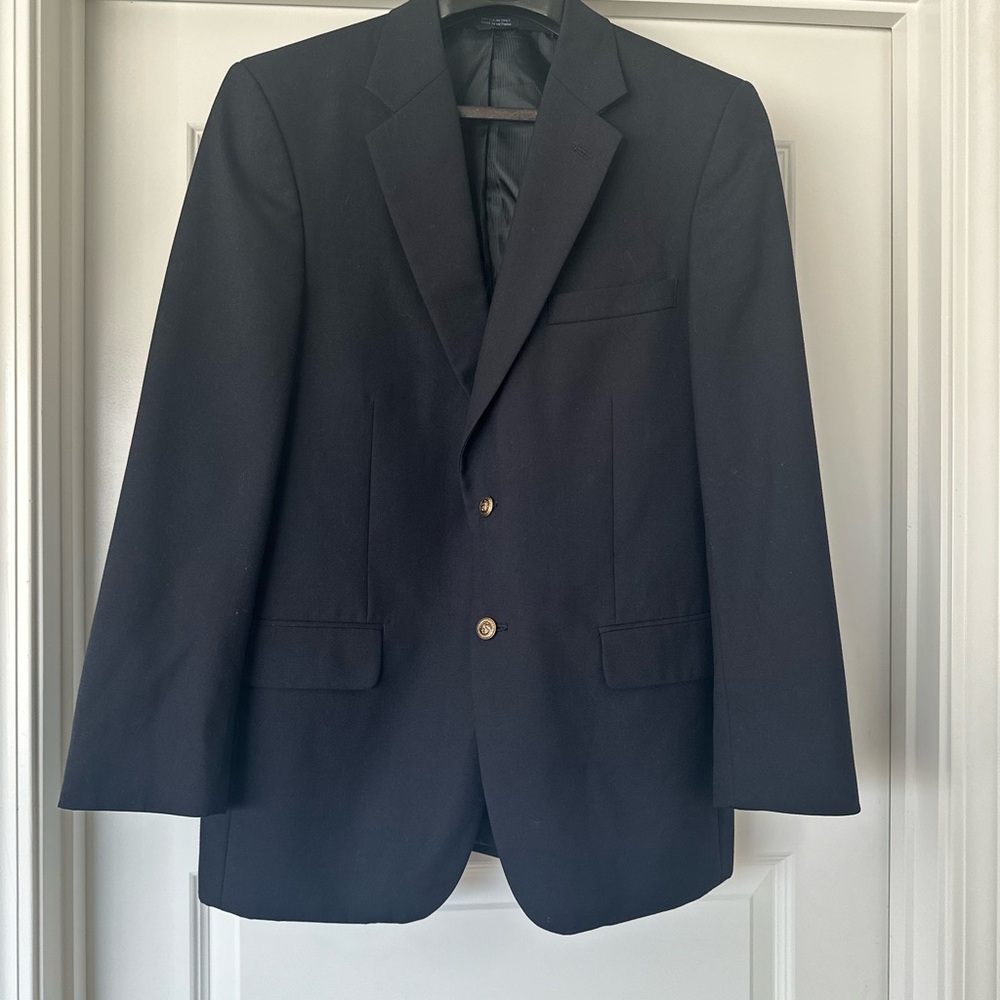 Saddlebred Men's Black Two-Button Suit Jacket